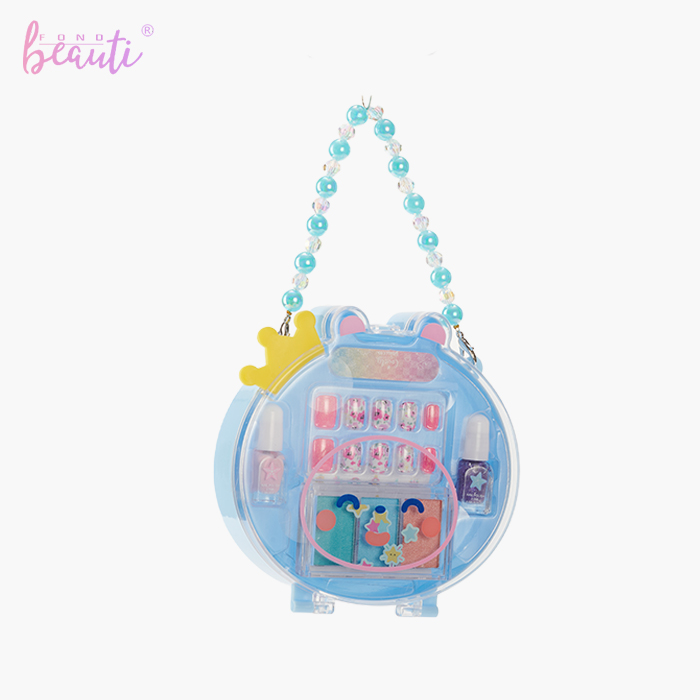 Bear Crown Plastic Box - Eye shadow nail art set