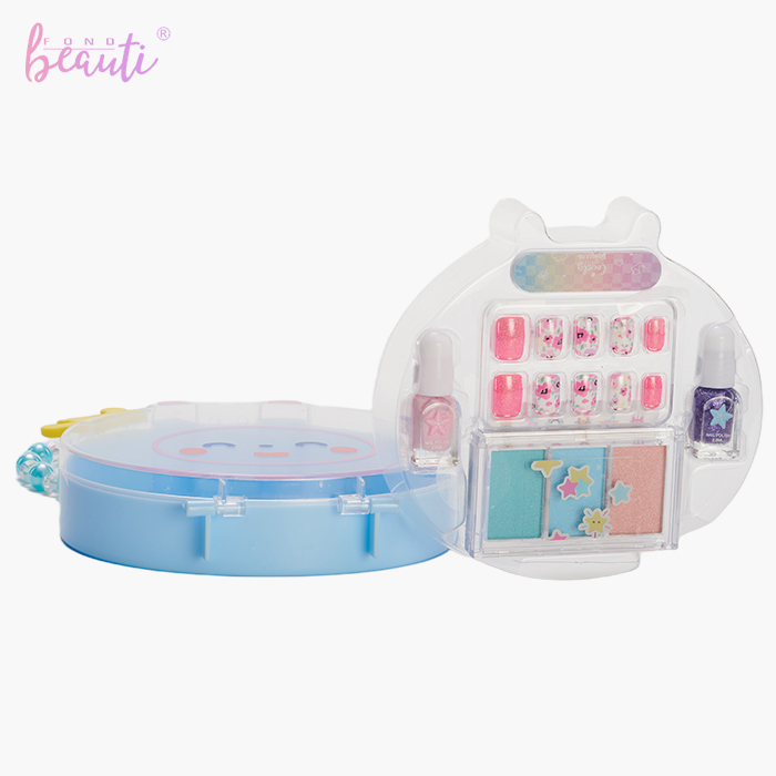 Bear Crown Plastic Box - Eye shadow nail art set