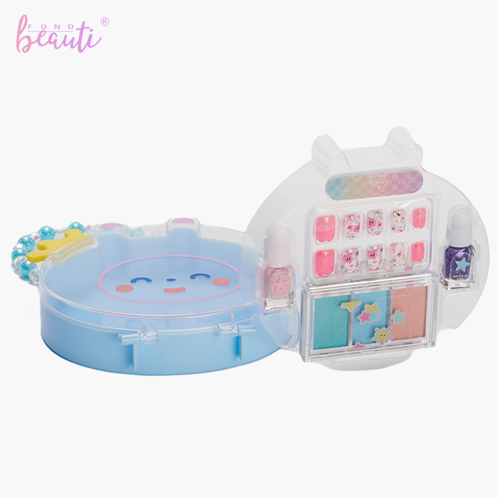 Bear Crown Plastic Box - Eye shadow nail art set