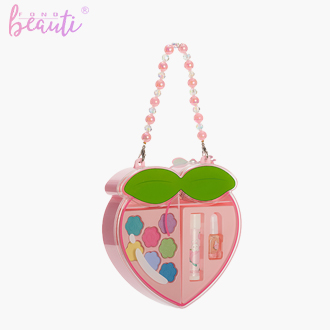 Peach plastic box children's cosmetics set