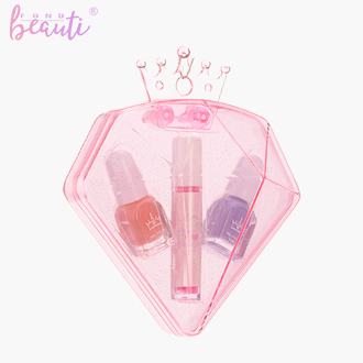 Diamond crown plastic box - Children's cosmetics set