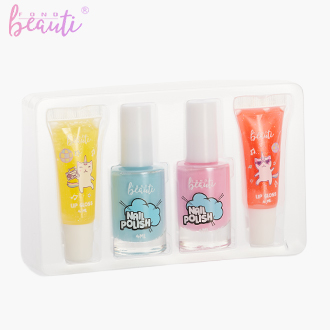 Children's nail polish lip golss set