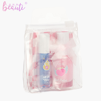 Children's water-based nail polish lip gloss set