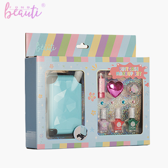 Children's water-based nail polish luggage set