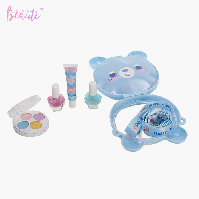 Bear plastic box backpack - Children's cosmetics set
