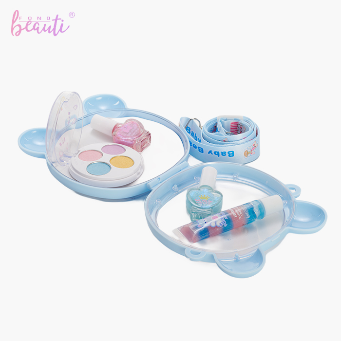 Bear plastic box backpack - Children's cosmetics set