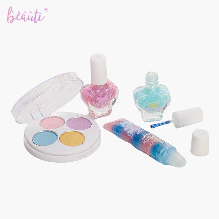 Bear plastic box backpack - Children's cosmetics set