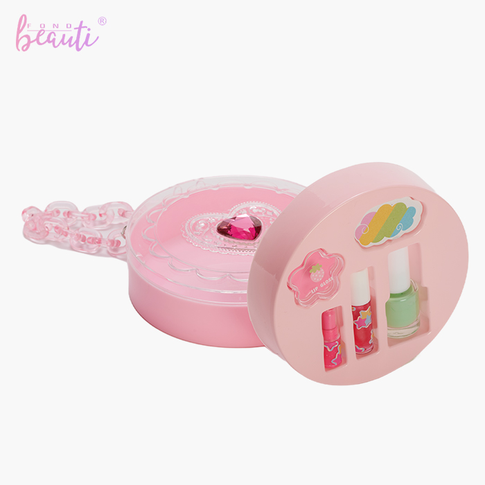 Circular plastic box - Children's cosmetics set