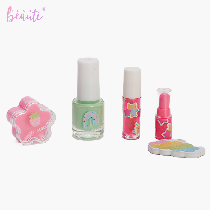 Circular plastic box - Children's cosmetics set