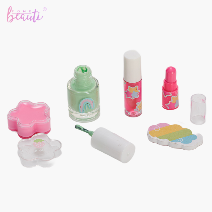 Circular plastic box - Children's cosmetics set