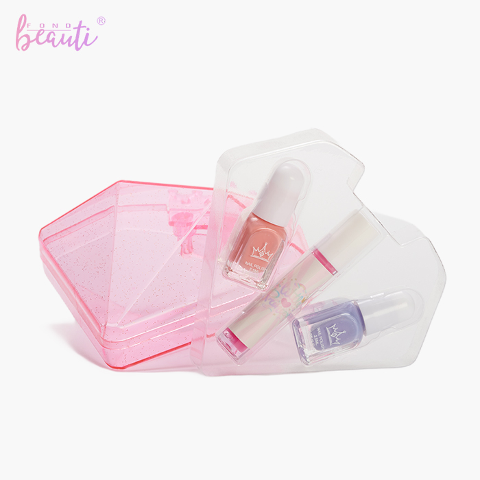 Diamond crown plastic box - Children's cosmetics set