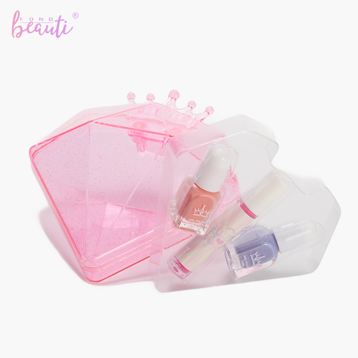 Diamond crown plastic box - Children's cosmetics set