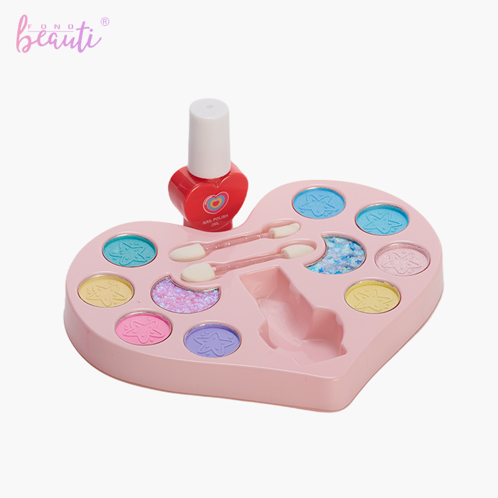 Love gem plastic box - Children's eye shadow set
