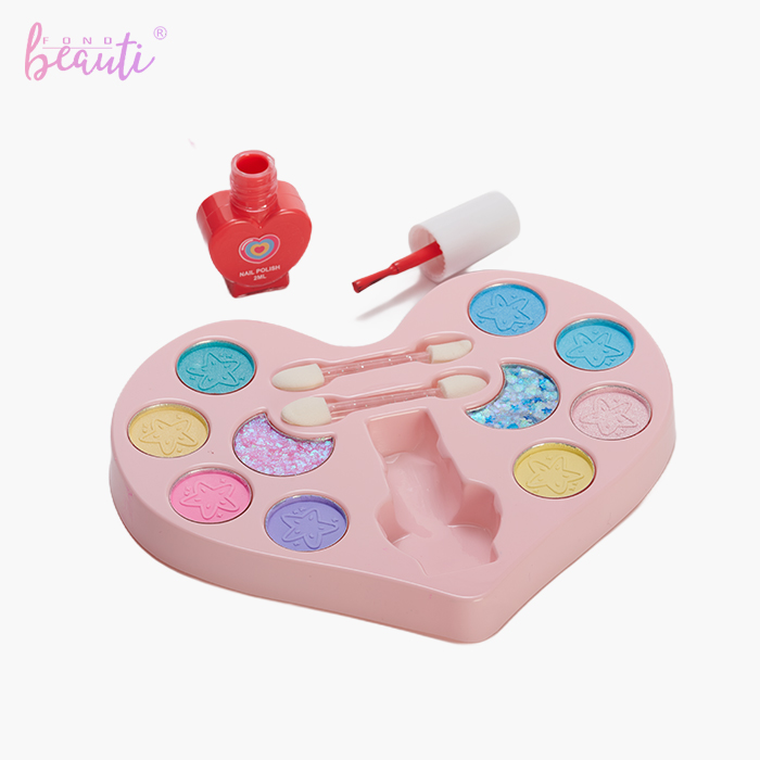 Love gem plastic box - Children's eye shadow set