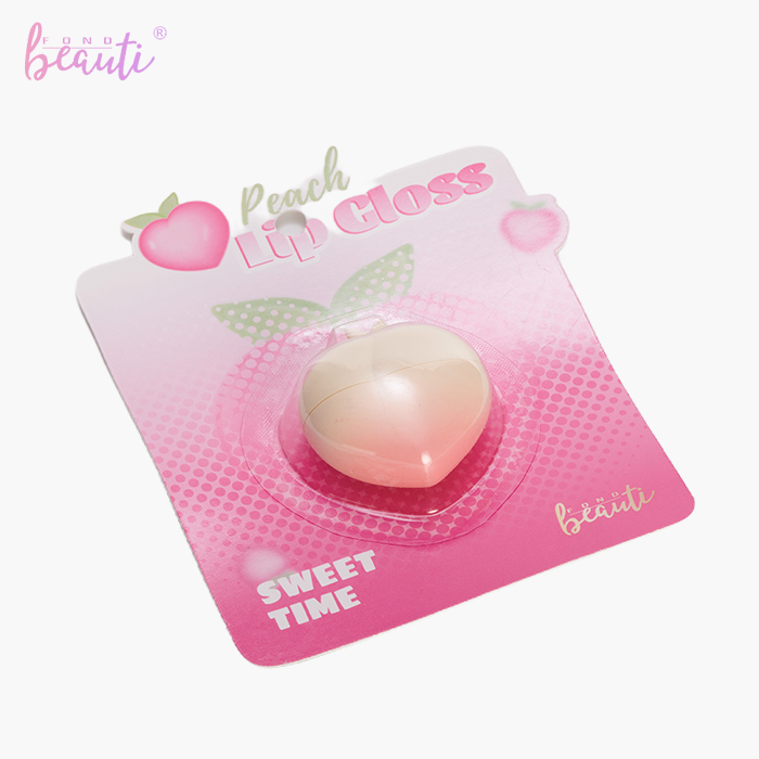 Peach lip gloss