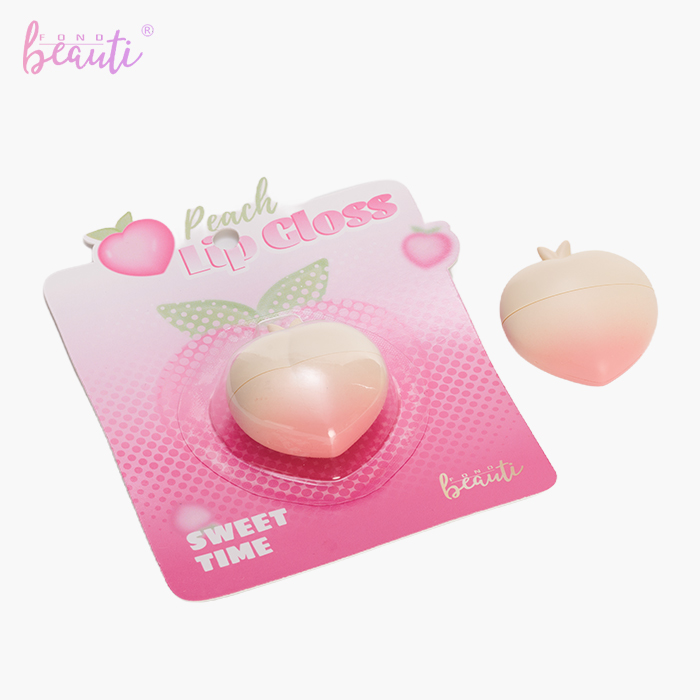 Peach lip gloss