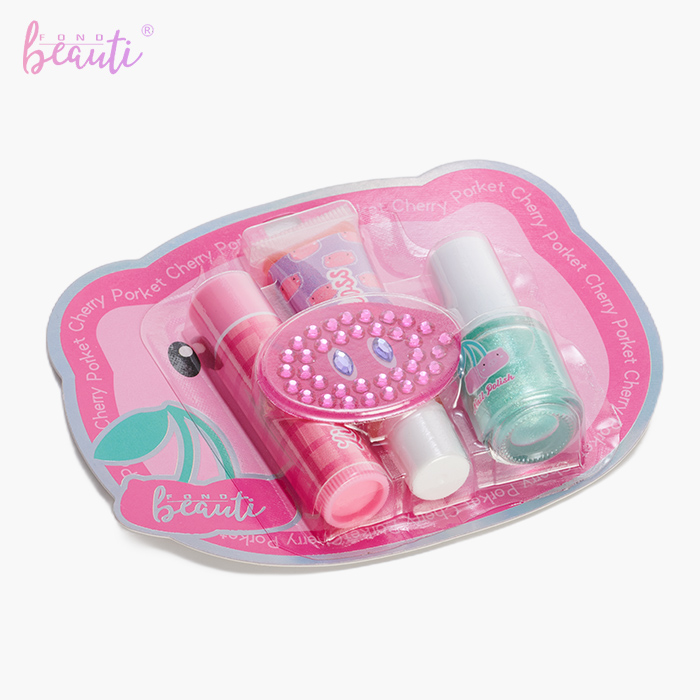 Piggy paper card - Cosmetics set