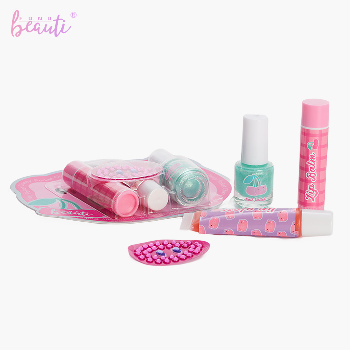 Piggy paper card - Cosmetics set