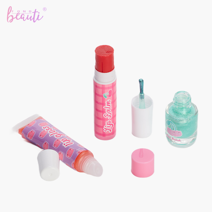 Piggy paper card - Cosmetics set