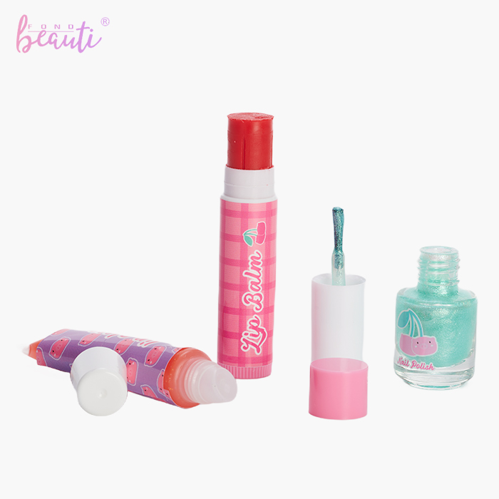 Piggy paper card - Cosmetics set