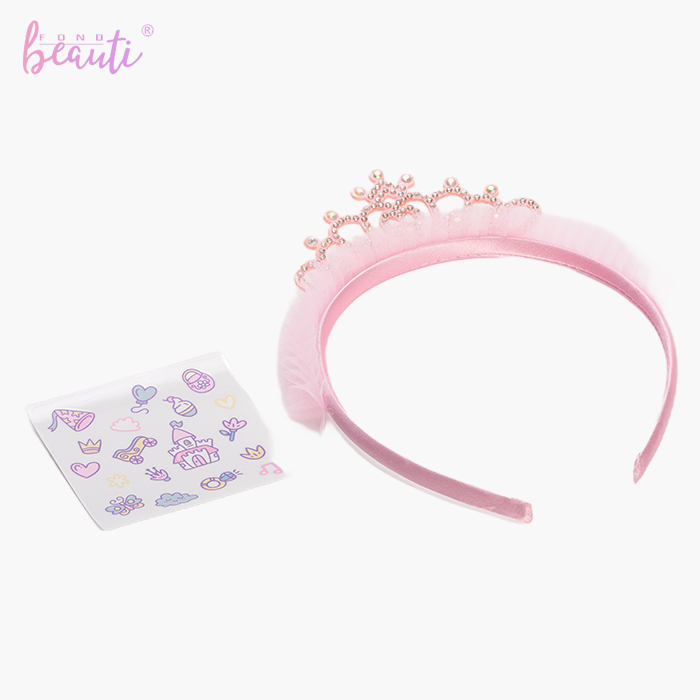 Crown hair band lipstick set