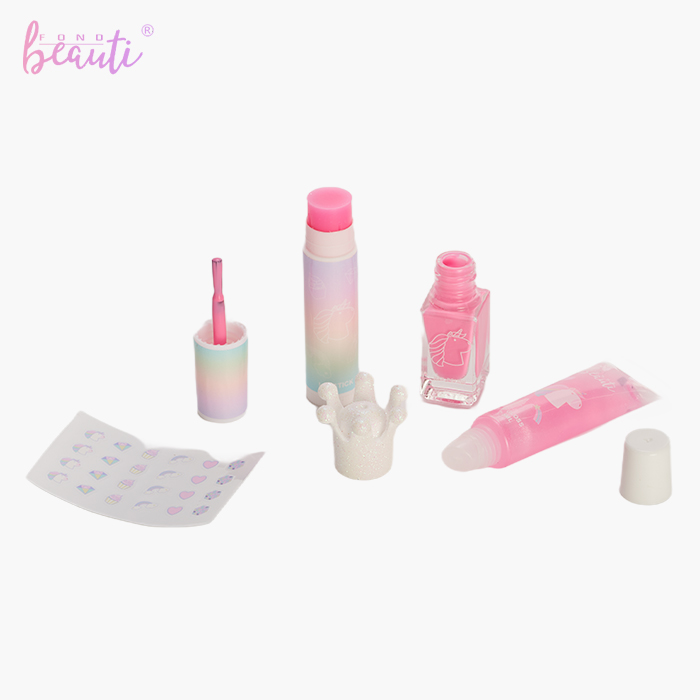 Children's nail polish lips gloss set
