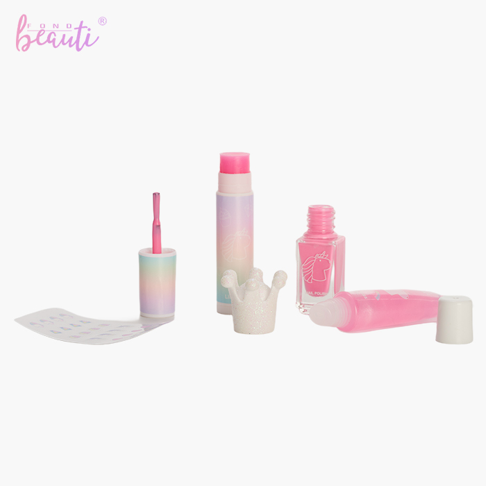Children's nail polish lips gloss set
