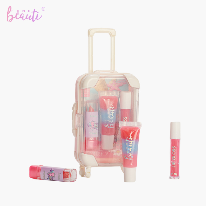 Children's lip gloss luggage set
