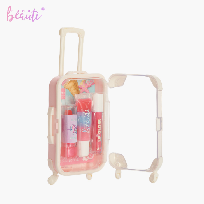 Children's lip gloss luggage set