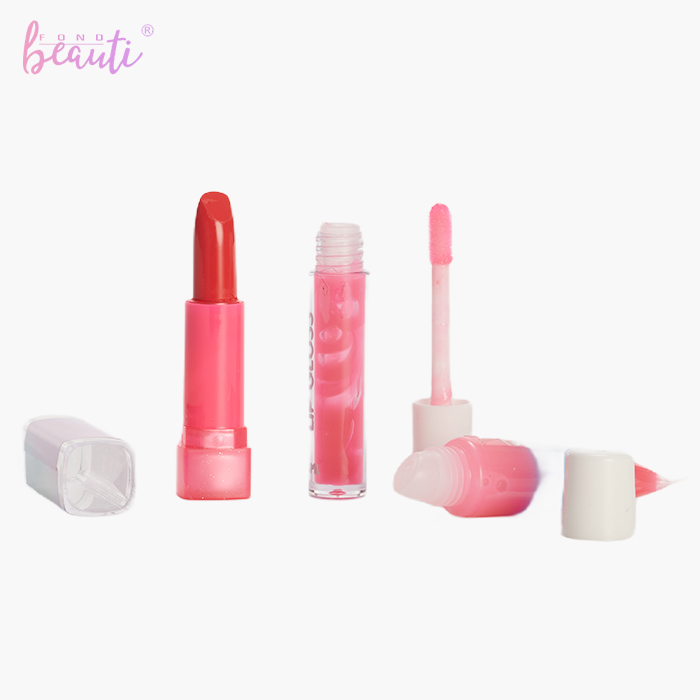Children's lip gloss luggage set