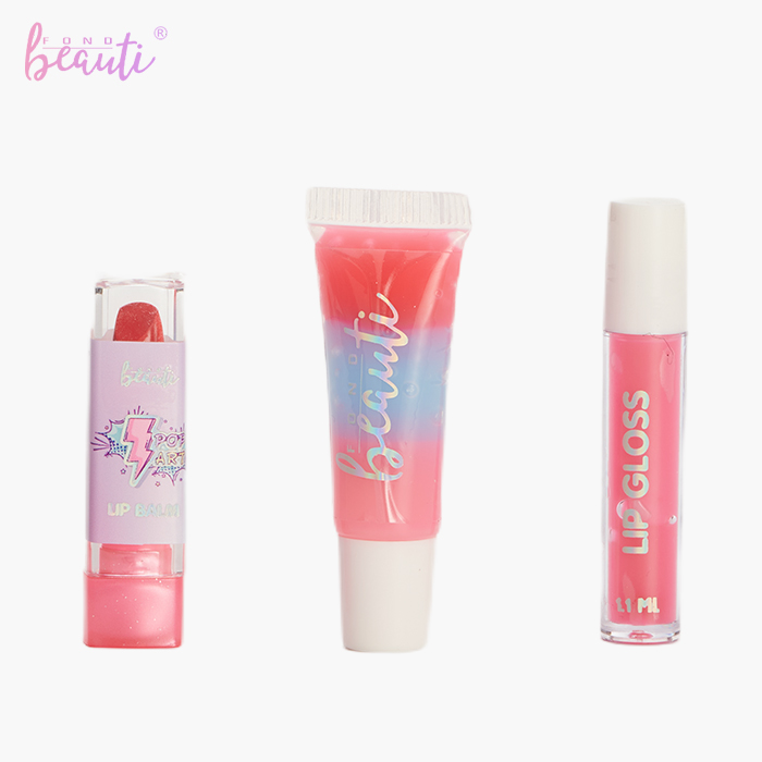 Children's lip gloss luggage set