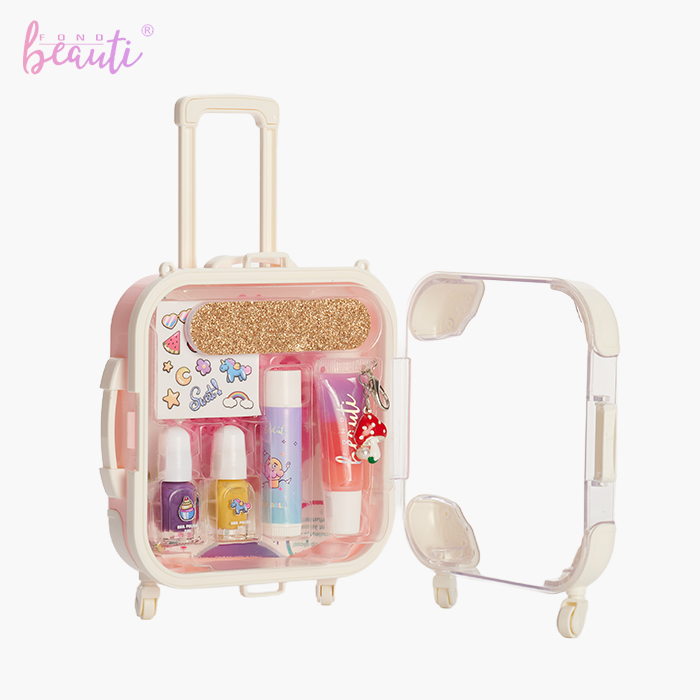 Children's nail polish lip gloss luggage set