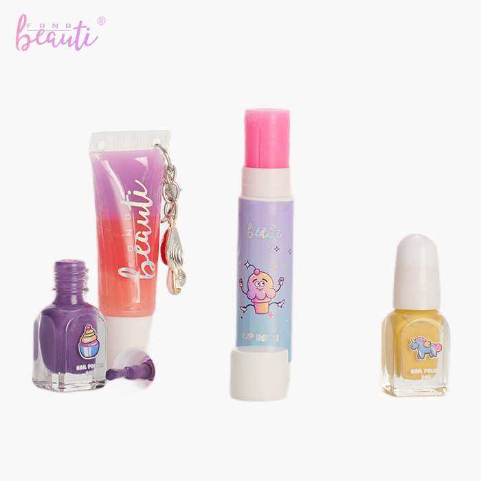 Children's nail polish lip gloss luggage set