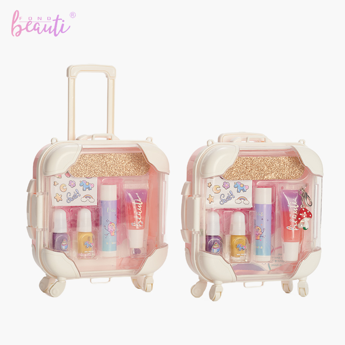 Children's nail polish lip gloss luggage set