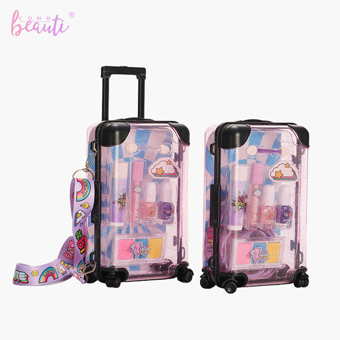 Children's nail polish eyeshadow luggage set