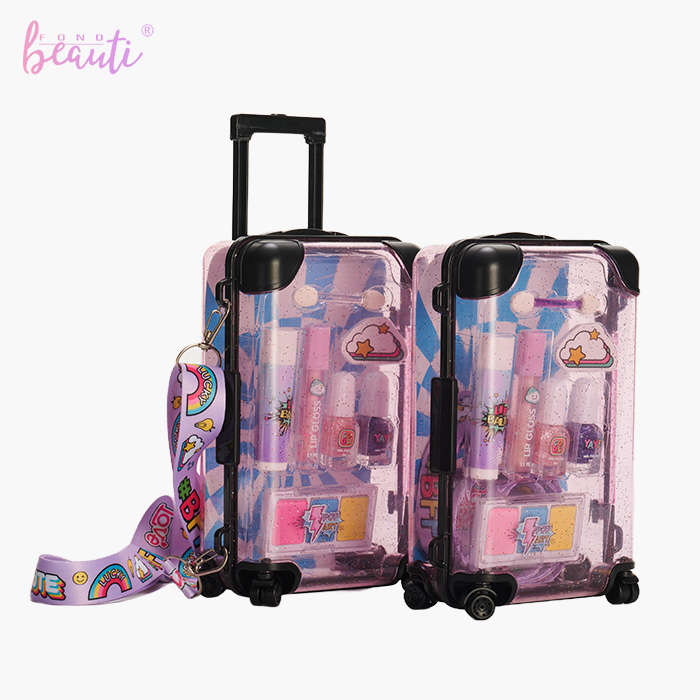 Children's nail polish eyeshadow luggage set