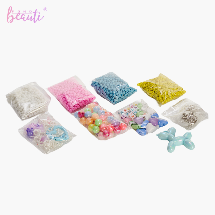 Children's nail polish lip gloss DIY bead set