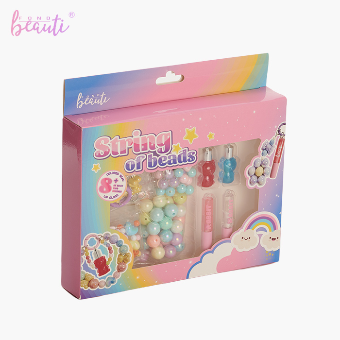 Children's nail polish lip gloss DIY bead set