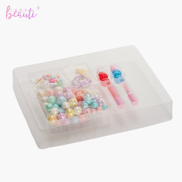 Children's nail polish lip gloss DIY bead set