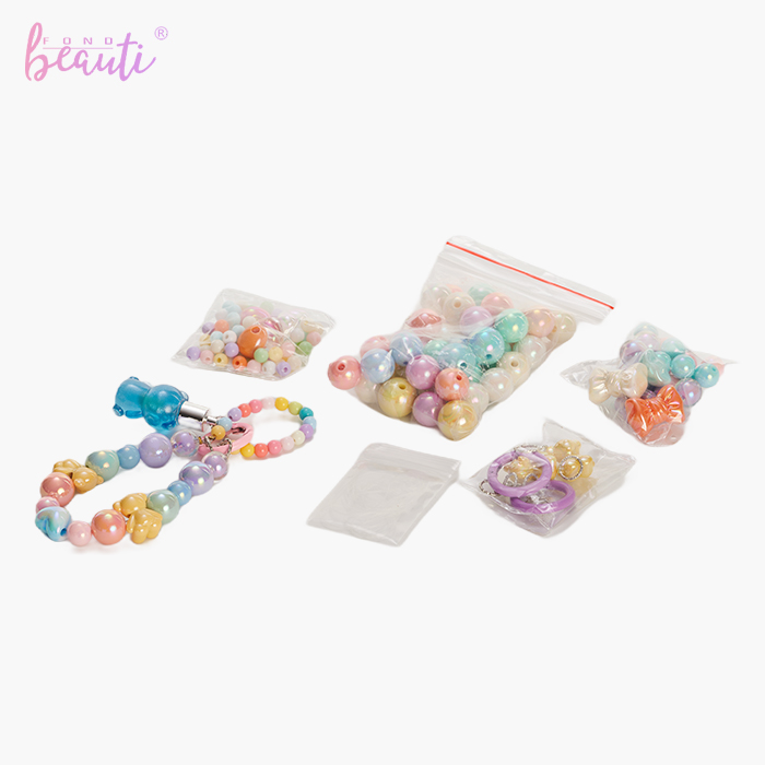Children's nail polish lip gloss DIY bead set