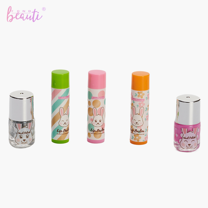 Children's nail polish lip balm set