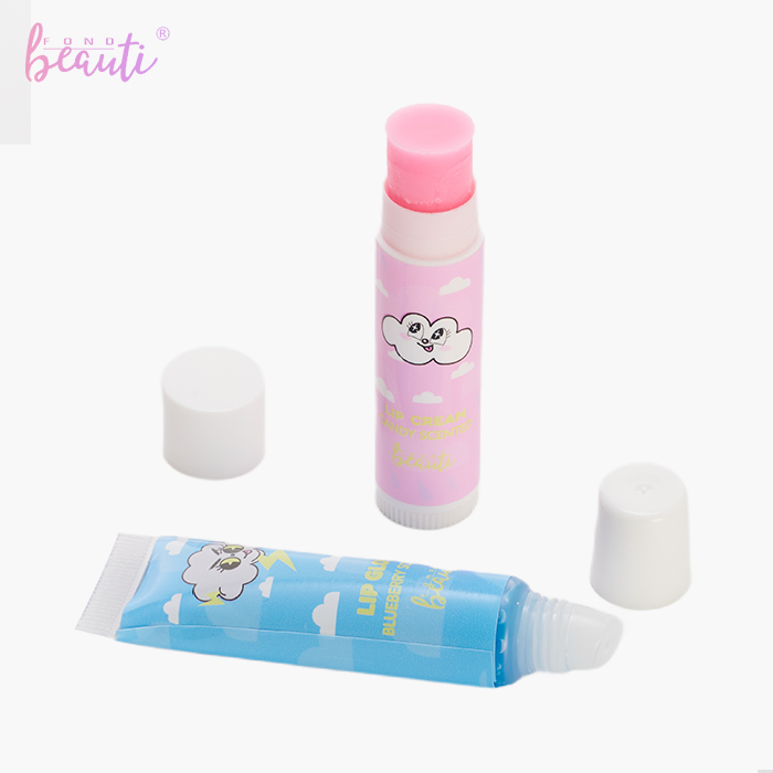 Children's eye shadow lip gloss set
