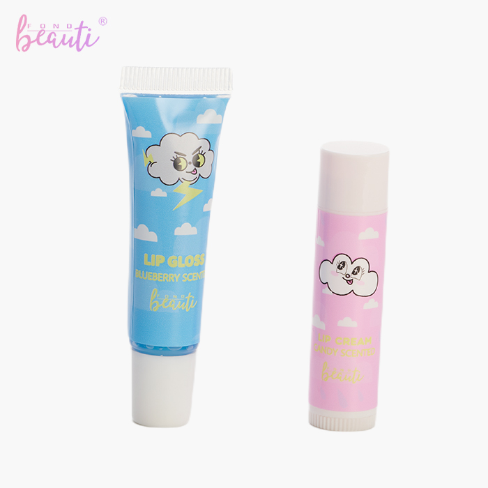 Children's eye shadow lip gloss set