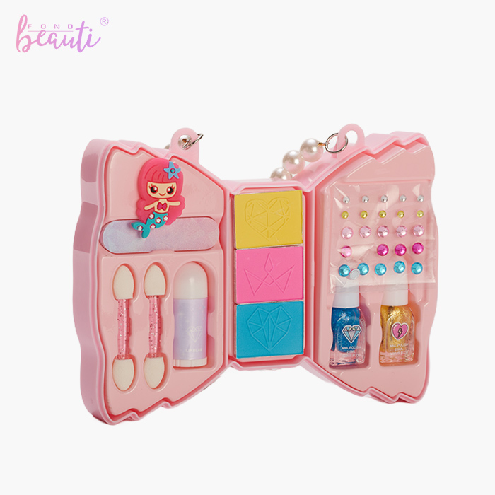 Children's lip gloss nail polish eye shadow Set