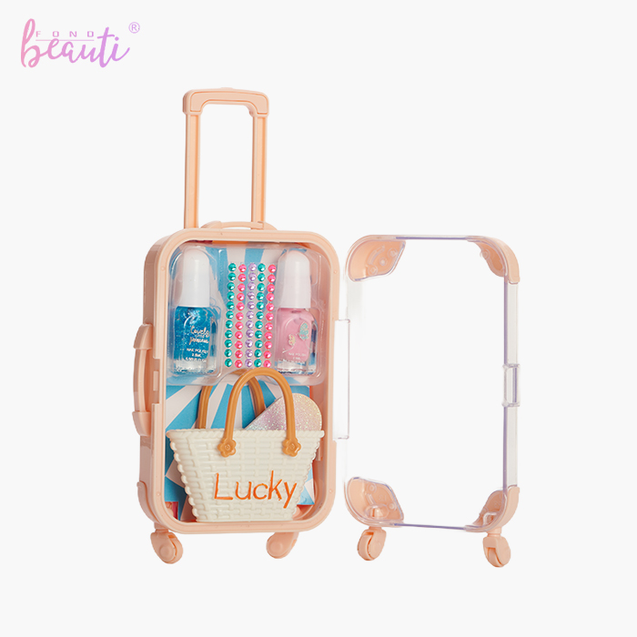 Children's nail art luggage box