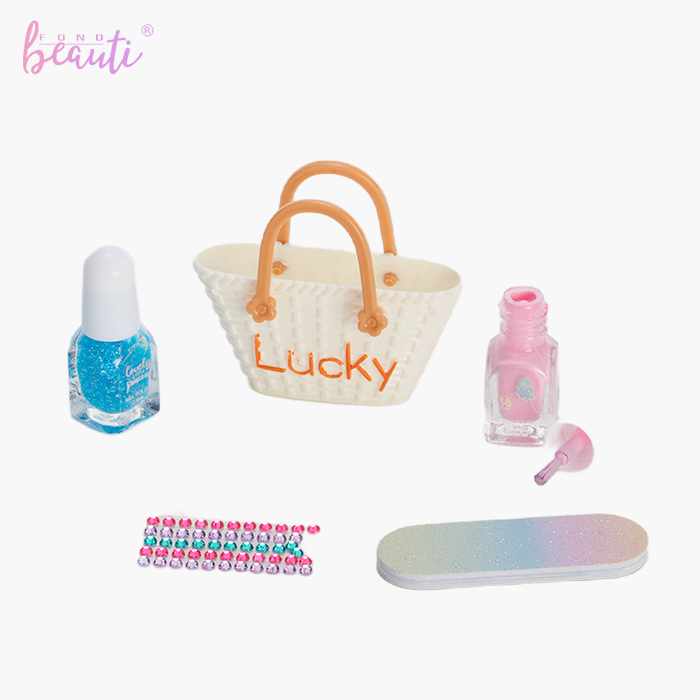 Children's nail art luggage box