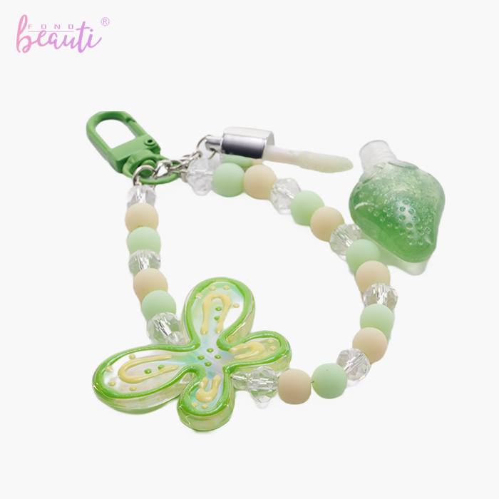 Pentagram lip gloss keychain