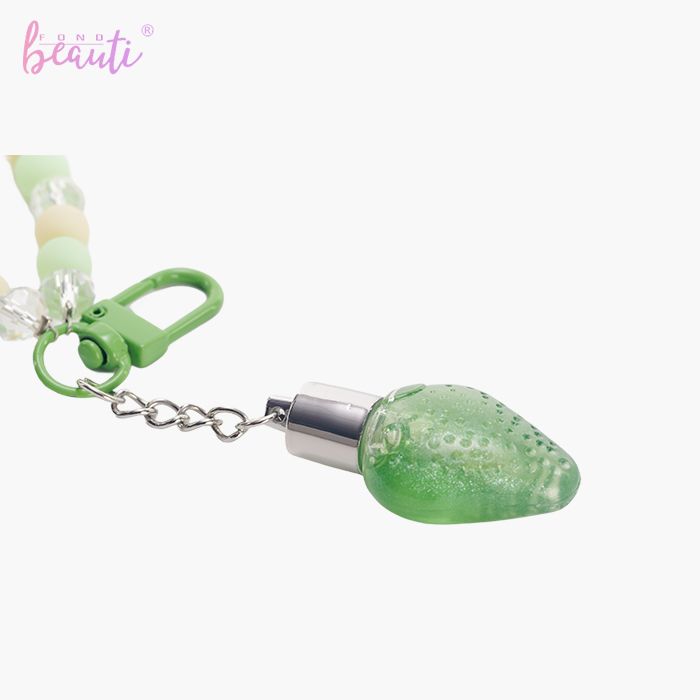 Pentagram lip gloss keychain