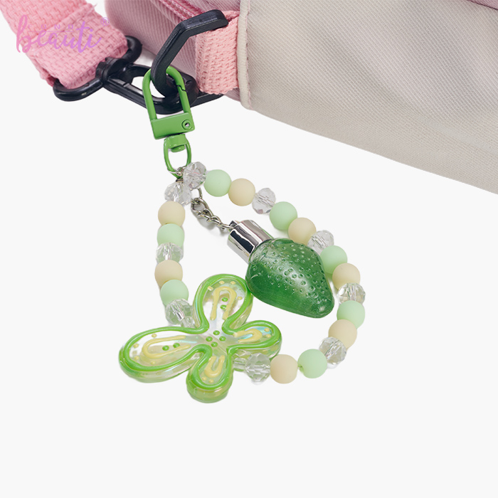 Pentagram lip gloss keychain