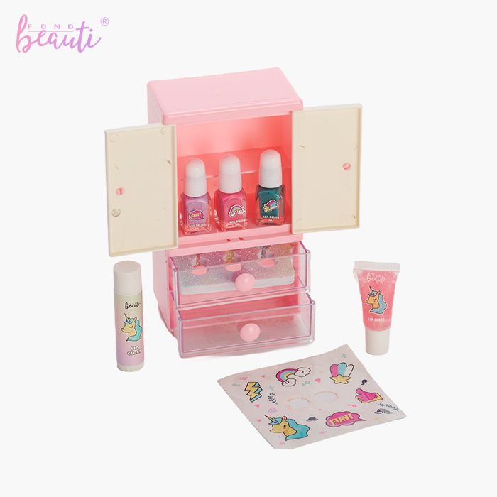 Children's water-based nail polish wardrobe toy set